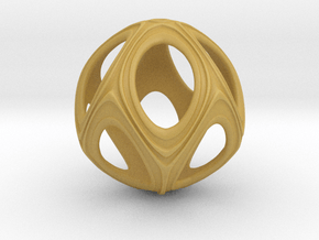 Iron Rhino - Iso Sphere 3 - Pendant Design in Tan Fine Detail Plastic