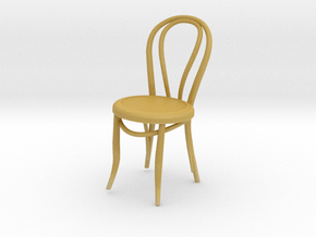 Miniature 1:18-ThonetChair (Not Full Size) in Tan Fine Detail Plastic