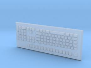 Keyboard in Clear Ultra Fine Detail Plastic