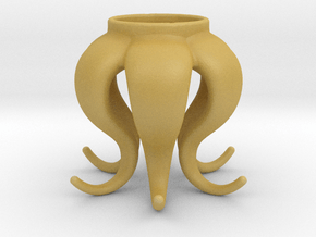 Octopus tea light in Tan Fine Detail Plastic