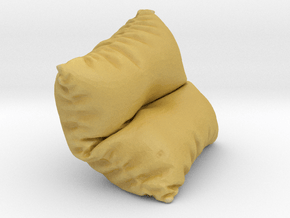 Mini Cushion in Tan Fine Detail Plastic