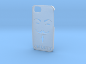 iPhone hard case ''Anon On Duty'' in Clear Ultra Fine Detail Plastic