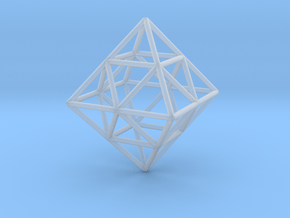 octahedron in Clear Ultra Fine Detail Plastic
