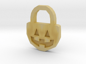 Halloween Pumpkin - Necklace in Tan Fine Detail Plastic