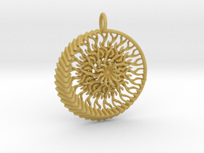  1 piece sun and moon pendant in Tan Fine Detail Plastic