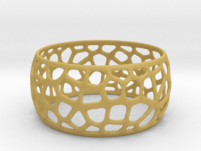 Voronoi Bracelet in Tan Fine Detail Plastic