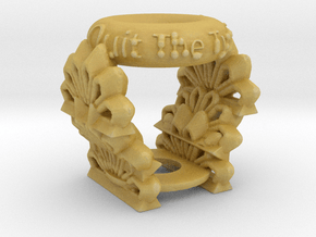 "Quit the Typical" Pendant in Tan Fine Detail Plastic