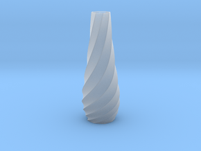 Spiral Vase in Clear Ultra Fine Detail Plastic