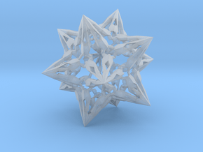 complex stellate icosahedron "Eladrin Form" in Clear Ultra Fine Detail Plastic
