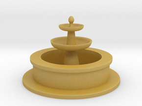 Tabletop: Minimal Water Fountain in Tan Fine Detail Plastic