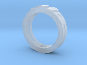 Ring Hex in Clear Ultra Fine Detail Plastic