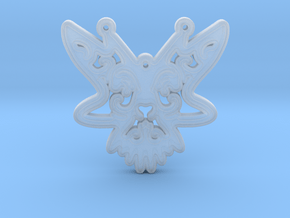 ButterFly Pendant in Clear Ultra Fine Detail Plastic