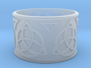 Celtic Lightsaber Ring 1 in Clear Ultra Fine Detail Plastic