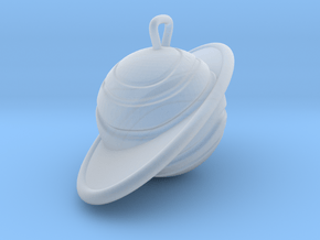 Saturn Pendant in Clear Ultra Fine Detail Plastic