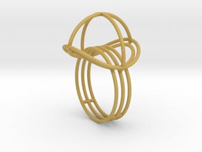 VESICA PISCIS Ring Nº2 in Tan Fine Detail Plastic