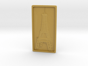 Eiffel Tower Bas-Relief in Tan Fine Detail Plastic