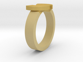 Wu Ring 17mm (Inner Diameter) in Tan Fine Detail Plastic