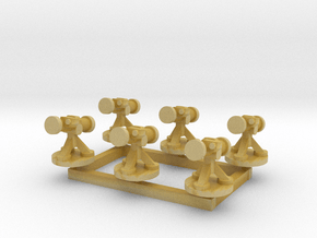 6mm Missile Launchers (x6) in Tan Fine Detail Plastic