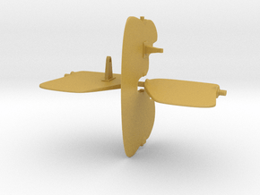 1/72 H-Class Submarine Rudder And Diving Planes in Tan Fine Detail Plastic