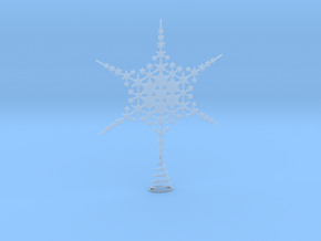 Sparkle Snow Star - Fractal Tree Top - MP1 - M1 in Clear Ultra Fine Detail Plastic