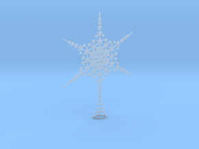 Sparkle Snow Star - Fractal Tree Top - HP0 - S in Clear Ultra Fine Detail Plastic