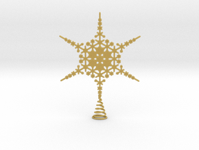 Sparkle Snow Star - Fractal Tree Top - MP3 - M in Tan Fine Detail Plastic