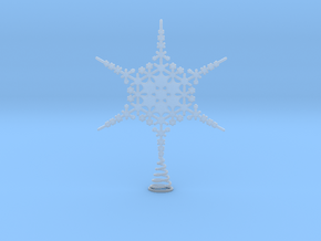 Sparkle Snow Star - Fractal Tree Top - MP3 - M in Clear Ultra Fine Detail Plastic