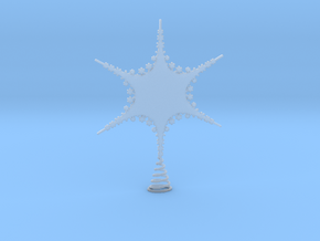 Sparkle Snow Star 2 - Fractal Tree - S in Clear Ultra Fine Detail Plastic