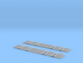 Polymer Anti-trespass Panels (Streamline) in Clear Ultra Fine Detail Plastic