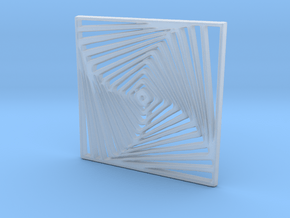 Twist Illusion Pendant in Clear Ultra Fine Detail Plastic