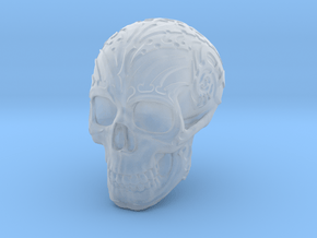 Skull mechanical in Clear Ultra Fine Detail Plastic