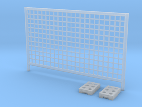 1:50 Construction fence / Bauzaun in Clear Ultra Fine Detail Plastic