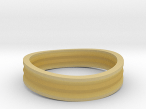 Ring of awesome in Tan Fine Detail Plastic