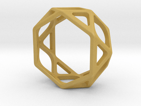 Structural Ring size 6,5 in Tan Fine Detail Plastic