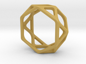 Structural Ring size 7 in Tan Fine Detail Plastic
