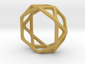 Structural Ring size 7,5 in Tan Fine Detail Plastic