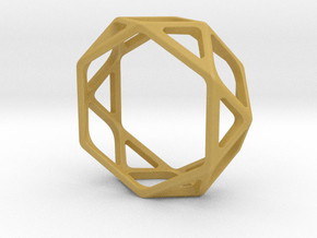 Structural Ring size 9,5 in Tan Fine Detail Plastic