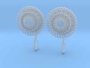 Plugs / gauges/ The Sunflowers 4 g (5 mm) in Clear Ultra Fine Detail Plastic