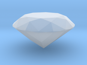 Diamond (Hollow) in Clear Ultra Fine Detail Plastic