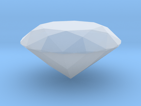 Solid Diamond in Clear Ultra Fine Detail Plastic