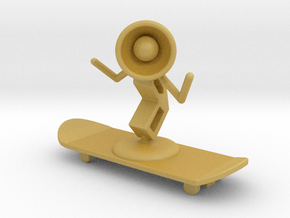 Lala - Skating - DeskToys in Tan Fine Detail Plastic