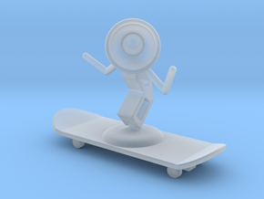 Lala - Skating - DeskToys in Clear Ultra Fine Detail Plastic