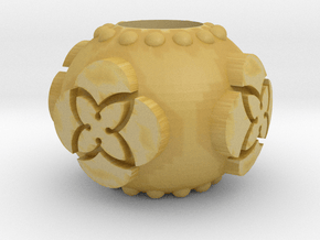 TU Pandora Bead in Tan Fine Detail Plastic