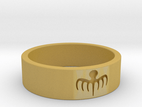 Spectre Ring - Size 8 in Tan Fine Detail Plastic