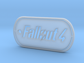 Fallout 4 Dog Tag in Clear Ultra Fine Detail Plastic