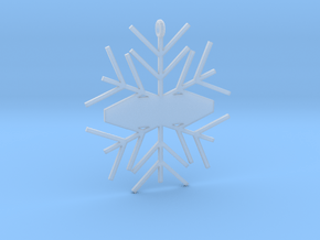 Snowflake #1 in Clear Ultra Fine Detail Plastic