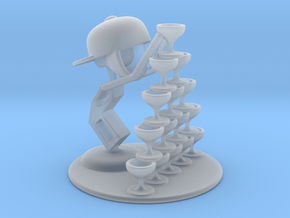 LaLa "Playing with wine glass" - DeskToys in Clear Ultra Fine Detail Plastic