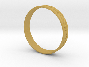 Ring Ornament love you in Tan Fine Detail Plastic