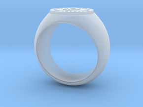 Bitcoin Ring in Clear Ultra Fine Detail Plastic