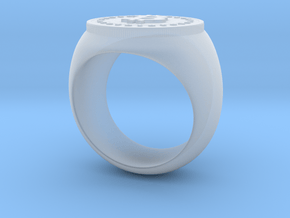 Bitcoin Ring in Clear Ultra Fine Detail Plastic